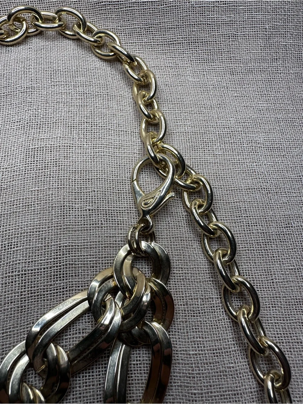 Vintage Gold Figaro Chain Belt – Multi-Layered Statement Waist Belt